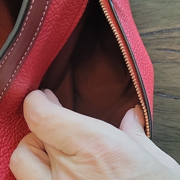 EUC Coach Kristy Red Apple Colorblock - Picture 9 of 16